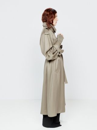 Belted Fluid Trench Coat