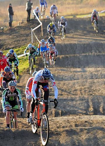 Ryan Trebon (Kona-FSA) leads the race through the whoops.