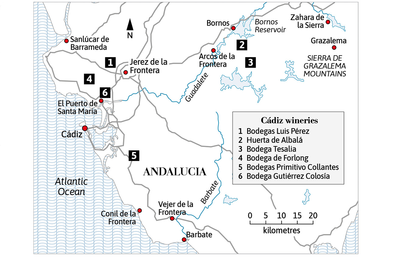 Cadiz map
