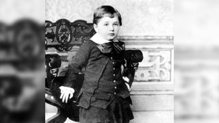 A photo of Einstein at three years old