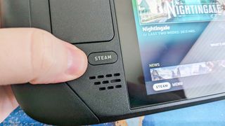 Steam Deck Steam button. 