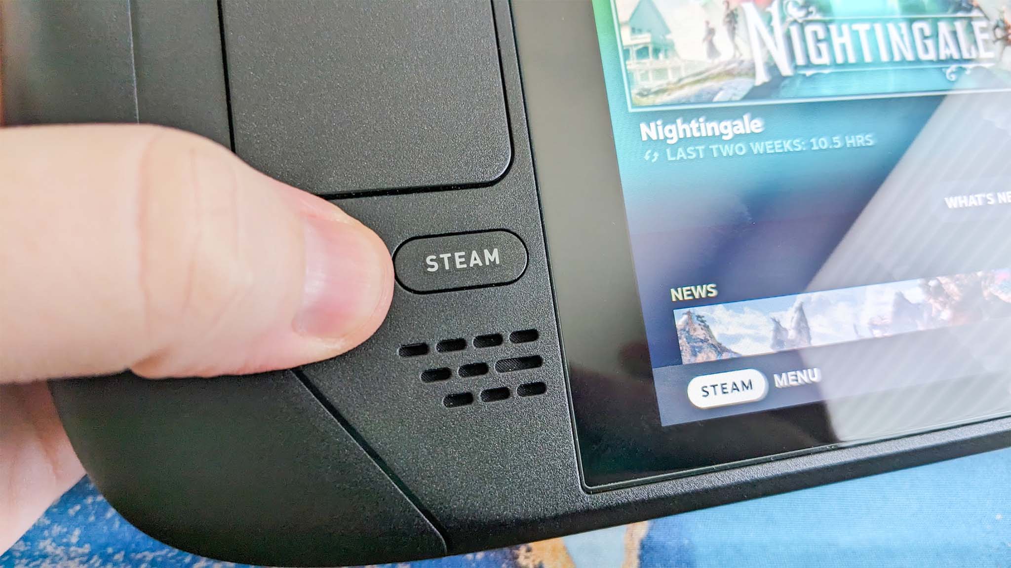 Botón Steam Deck Steam.