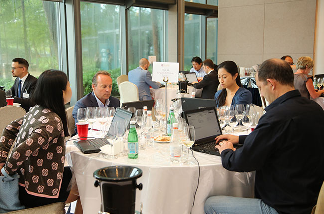 DAWA 2016 judges, wine tasting