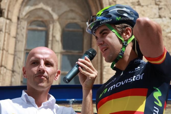 Jes&uacute;s Herrada talks before delivering a long breakaway