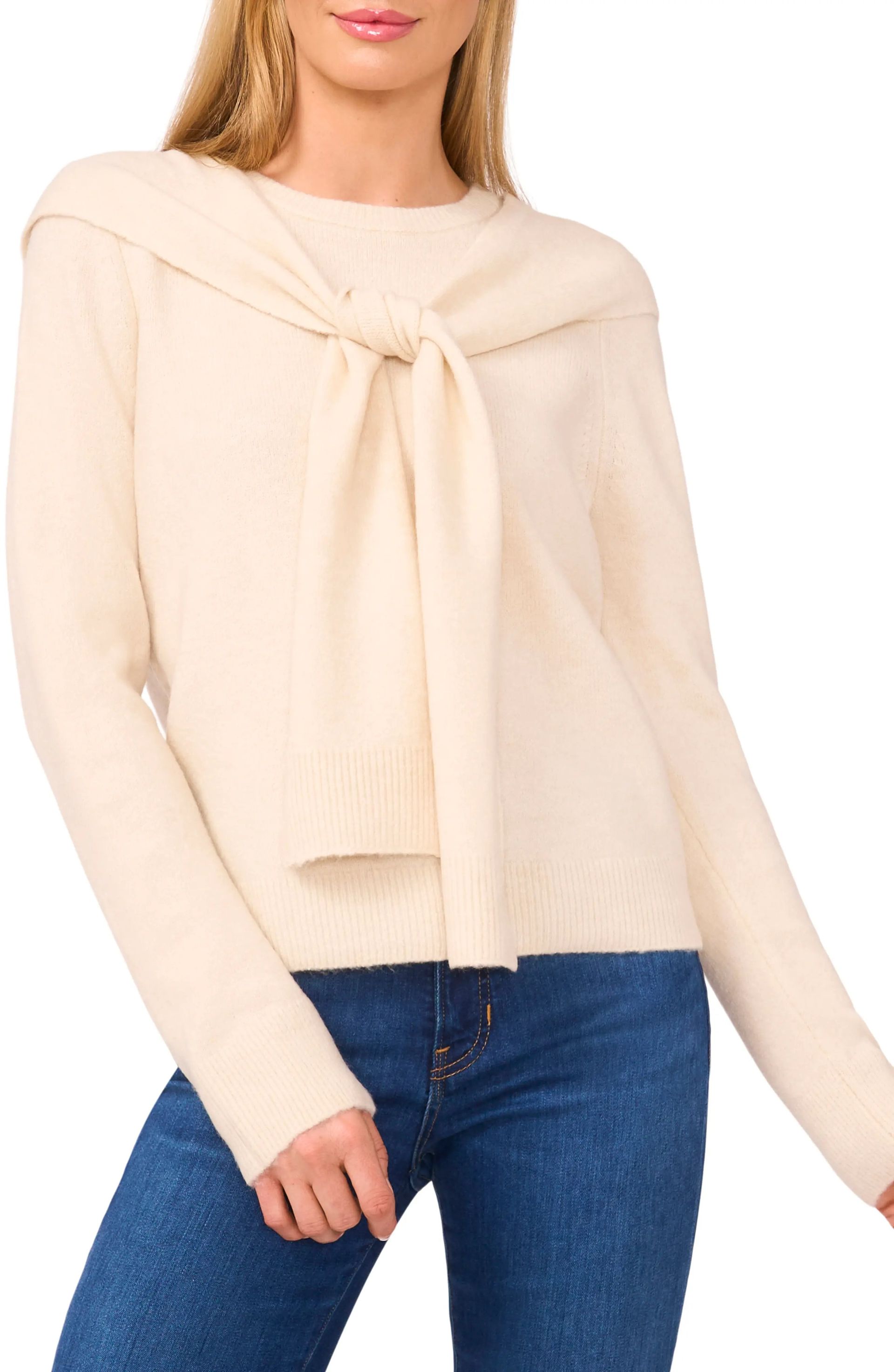 Halogen, Shoulder Wrap Detail Sweater