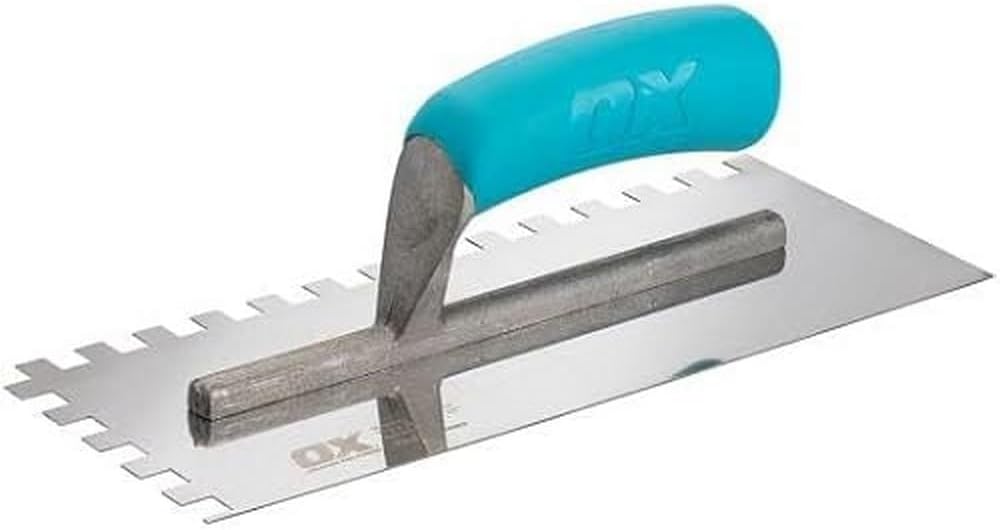 OX Trade Notched Stainless Steel Tiling Trowel -
