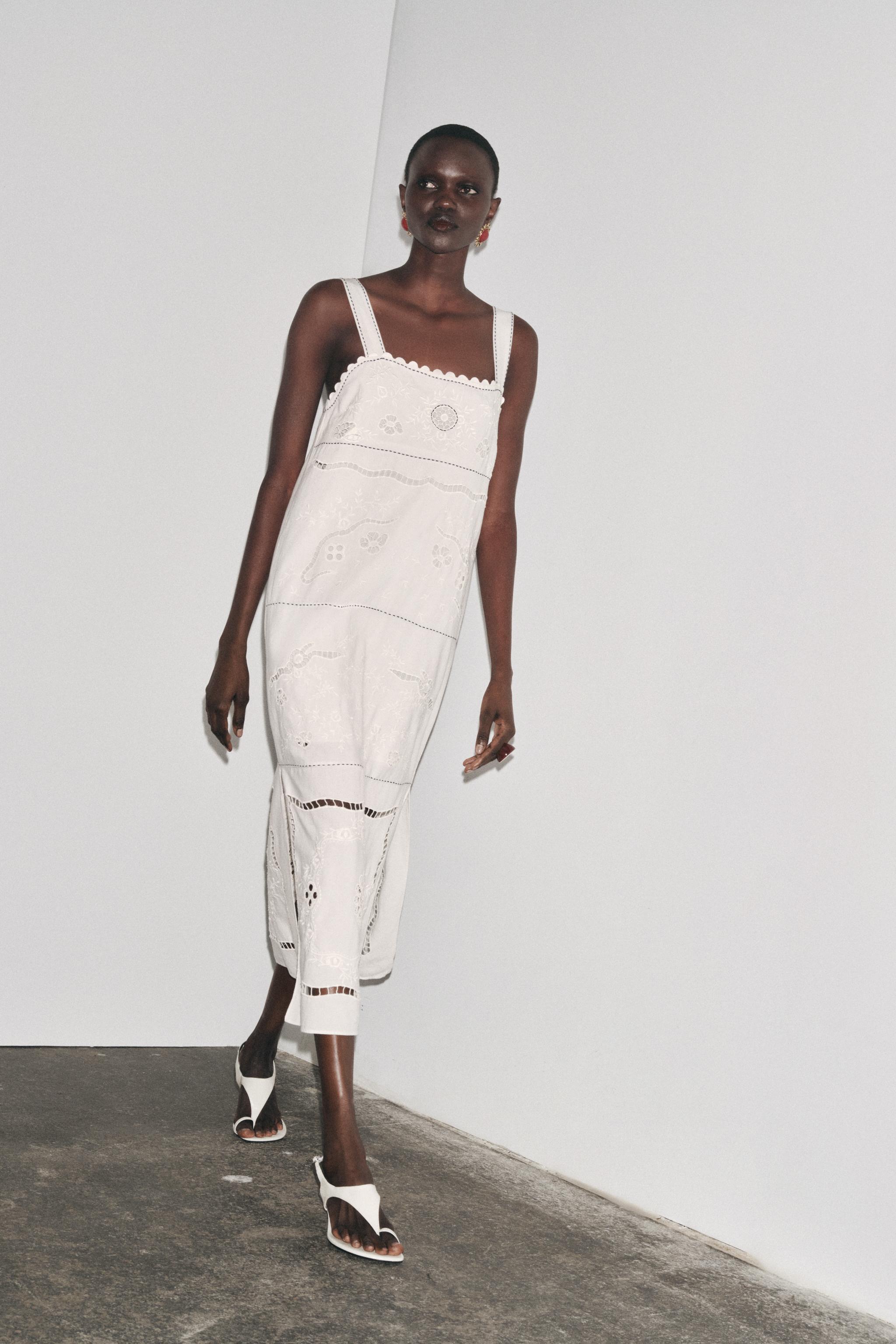 Zw Collection Embroidered Stitch Dress