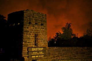 The Bastrop fire burned in Texas in summer 2011