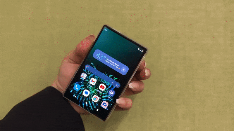 Motorola shows off its concept rollable smartphone