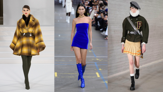 models on the catwalk where mini skirt clothing trends in 2021