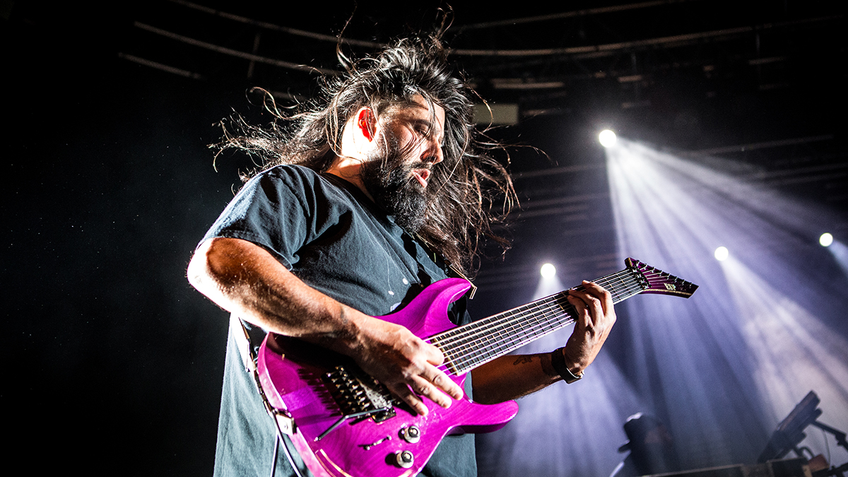 Stephen Carpenter in concert at the Fabrique, in Milan, Italy on 21st April 2017 