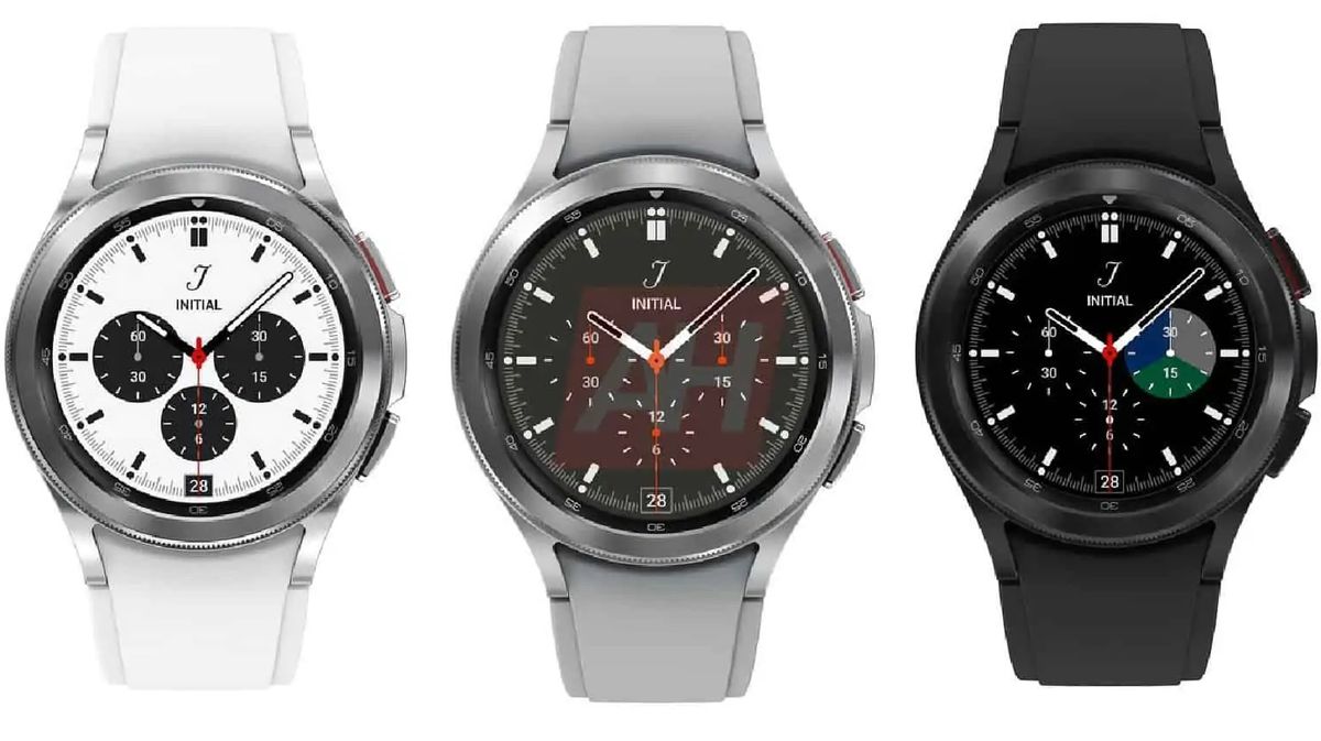 Leaked Samsung Galaxy Watch 4 Classic renders showing it in white, grey and black shades