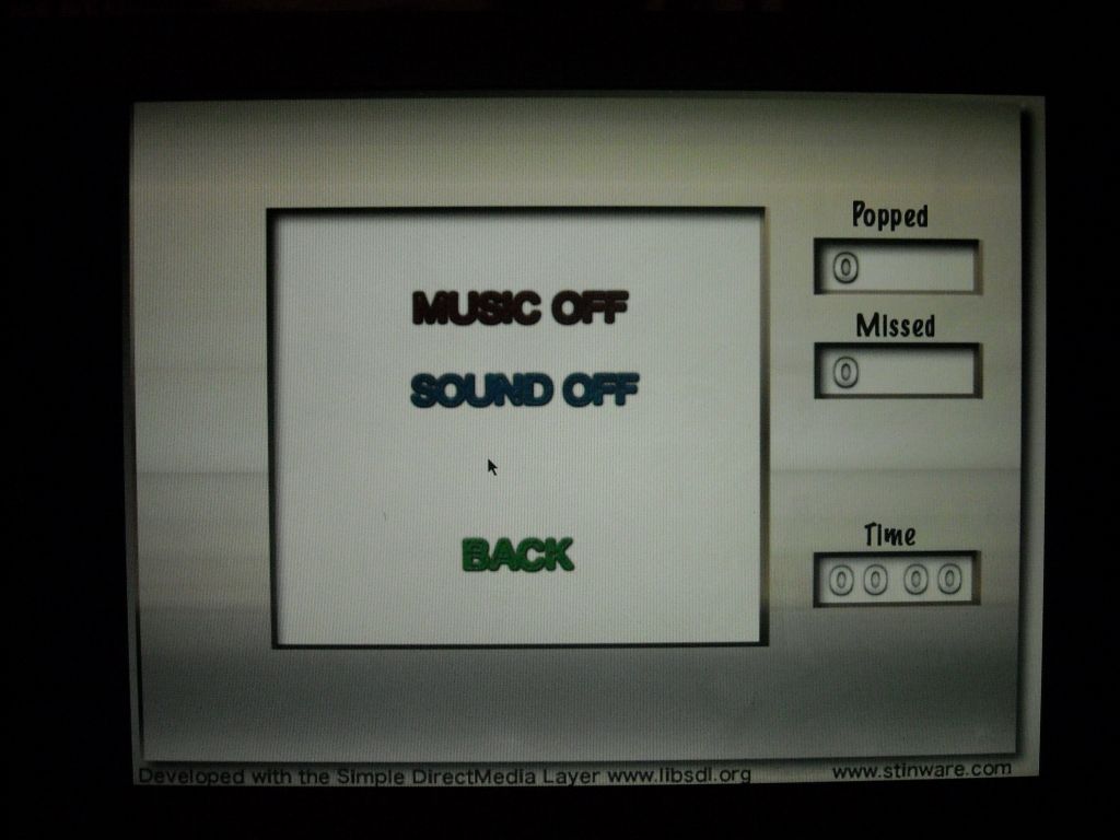 The user options, or preferences, in Balloon Typer are limited.