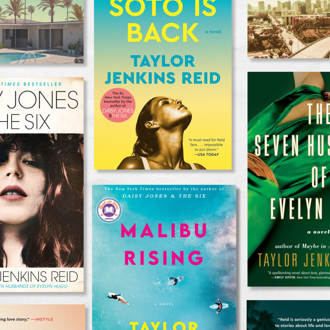 a collage of the best taylor jenkins reid book covers