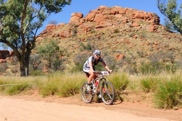 Gracie Elvin races to a stage 4 win.