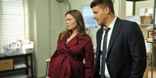 Emily Deschanel david boreanaz as bones and booth on bones fox