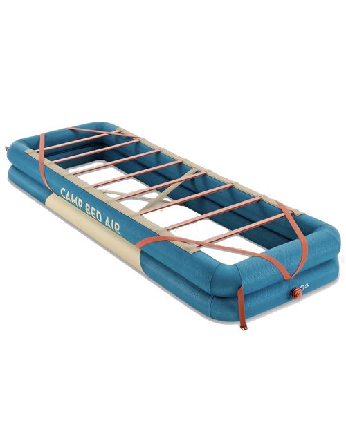 Single-person inflatable camping bed base