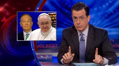 Stephen Colbert chooses between Pope Francis' socialism and Fox News capitalism