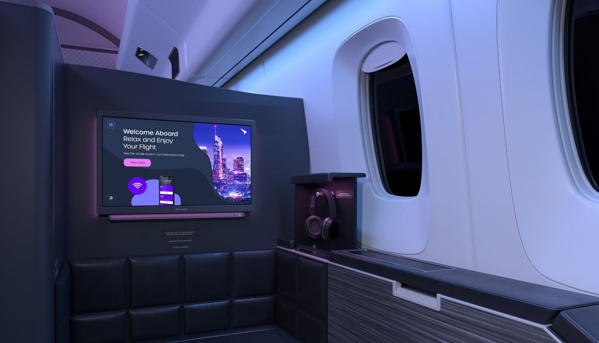 Your next flight could be upgraded with 4K OLED and spatial audio thanks to Panasonic