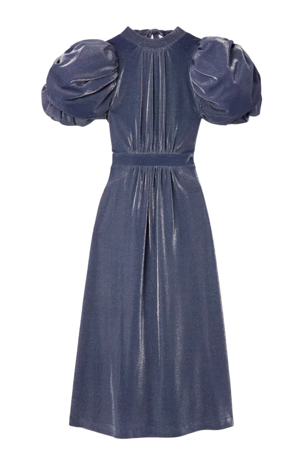 Rotate Birger Christensen Noon metallic jersey midi dress