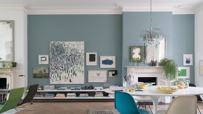 Room color trends: Blue dining room by Farrow & Ball