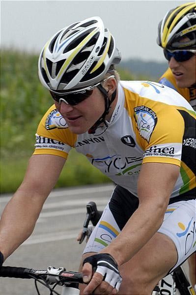 Matth&eacute; Pronk (Cycle Collstrop) was in the breakaway.