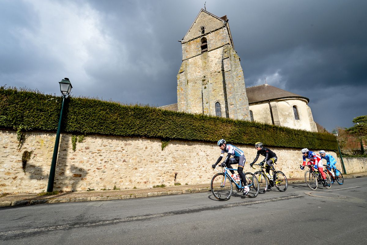 The four-man break early in the stage