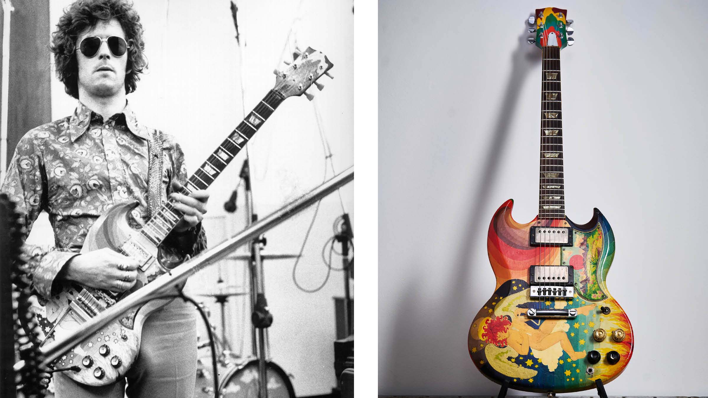 Eric Clapton with his Gibson SG, aka The Fool