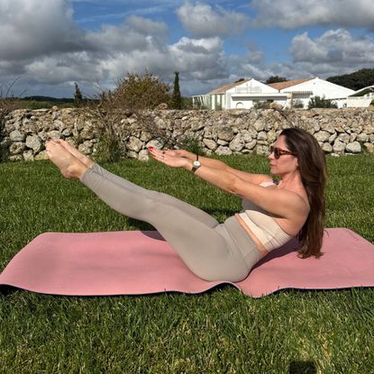 Health writer Anna trying a Pilates teaser every day