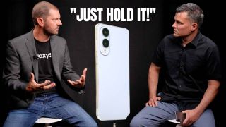 Blake Gaiser of Samsung and Mark Spoonauer at Tom's Guide