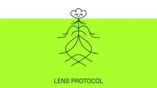 The logo for Lens Protocol