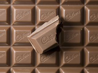 General View Of A Cadbury'S Dairy Milk Chocolate Bar