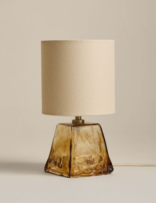 Glass Small Table Lamp