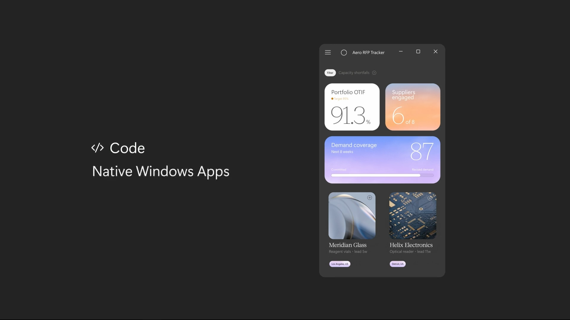 Writing apps from prompts in Windows with Copilot Code