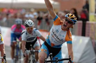 Tyler Farrar (Garmin-Slipstream) wins stage three at Tirreno-Adriatico