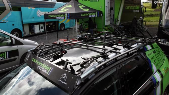 Switching team vehicle sponsors can be a major pain since racks have to be refitted as well