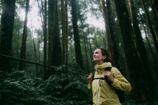 Image of a woman hiking