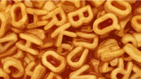   Fastest time to arrange the alphabet from a can of alphabet spaghetti