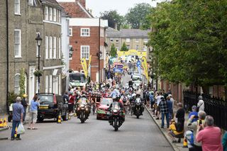 Start in Bury St Edmunds, Women's Tour 2015, stage one