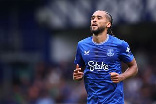 Arsenal target LIVERPOOL, ENGLAND - AUGUST 17: Dominic Calvert-Lewin of Everton during the Premier League match between Everton FC and Brighton & Hove Albion FC at Goodison Park on August 17, 2024 in Liverpool, England. (Photo by Robbie Jay Barratt - AMA/Getty Images)