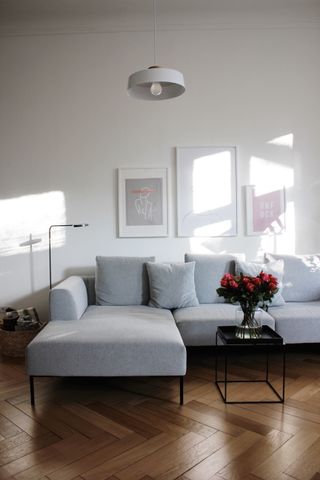 living room with white scheme by cult furniture