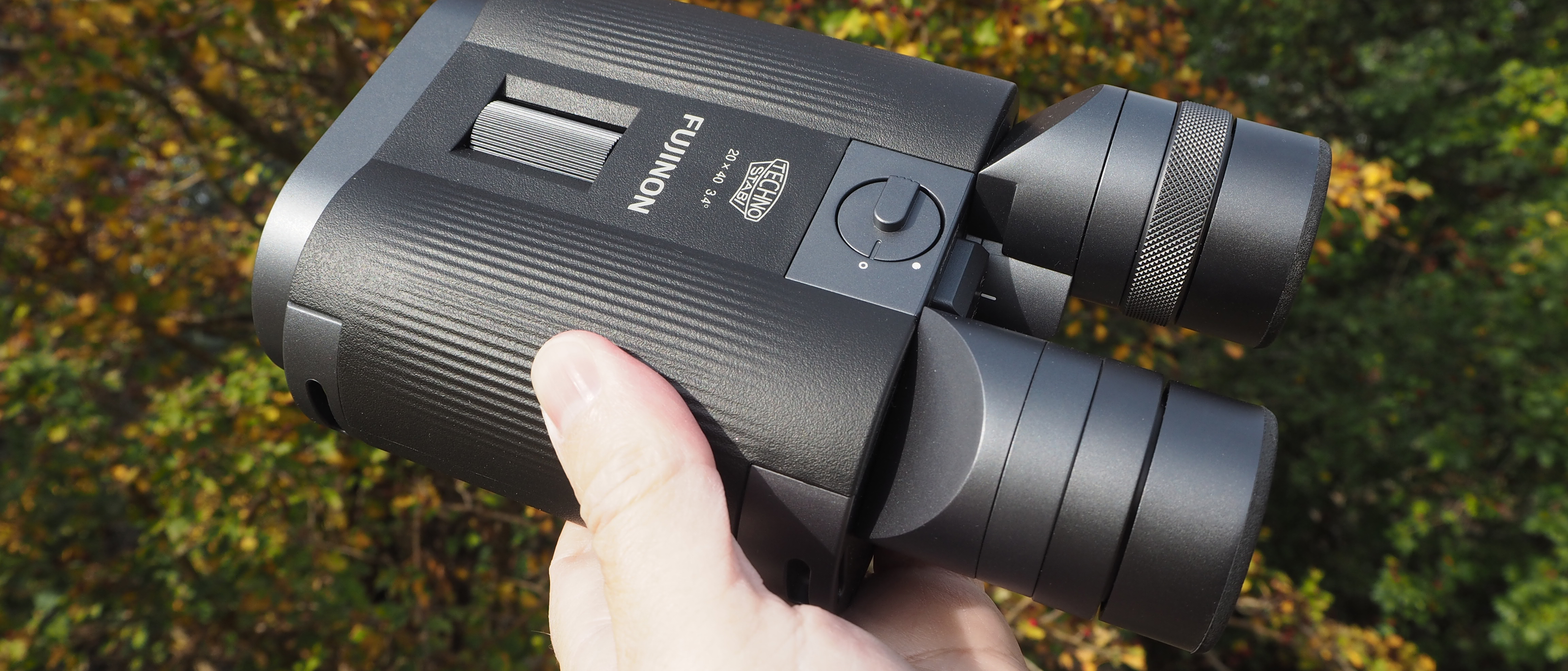 Fujifilm Fujinon Techno-Stabi TS-L 2040 held in a person&#039;s hands