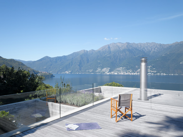 The part planted roof doubles as a sundeck