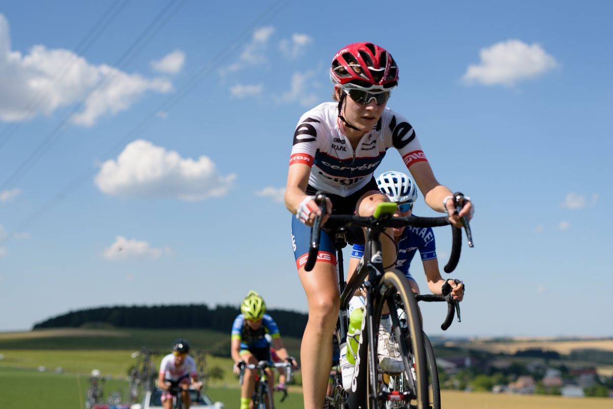 Nicole Hanselmann (Cerv&Atilde;&copy;lo Bigla) at Th&Atilde;&frac14;ringen Rundfarht