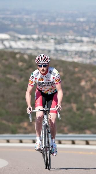 Anthony Colby is a new addition to the team and is a strong climber.