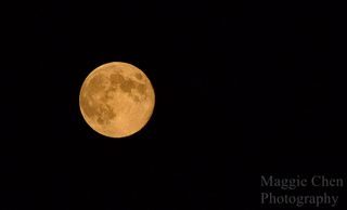 Maggie Chen took this photo of the blue moon August 31, 2012 at around 8:20 p.m. ET.