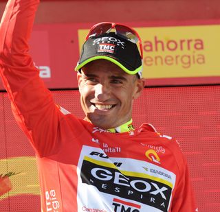 Juan Jose Cobo in lead, Vuelta a Espana 2011, stage 17
