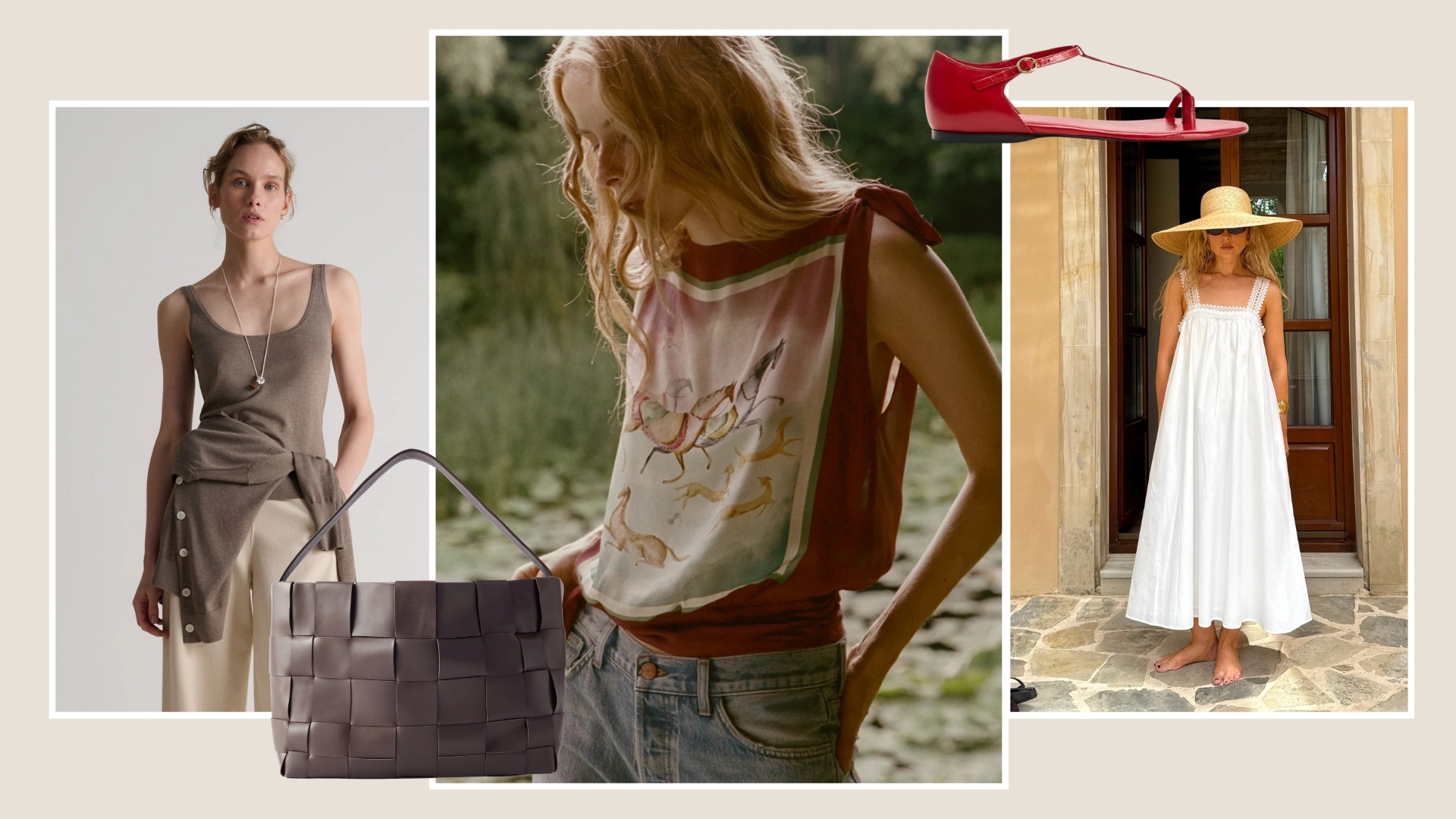New in products from Rise and Fall, Doen, Fuchsia Shaw, Zara, Net-a-Porter