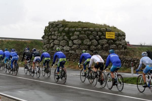The rain capes got a workout in the peloton today