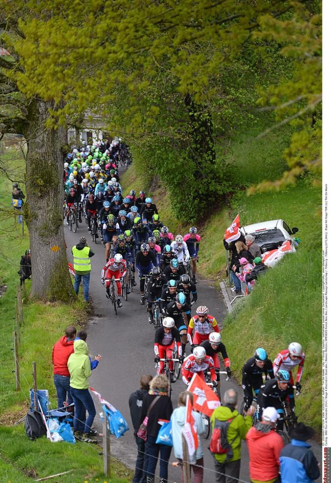 The peloton in Romandie